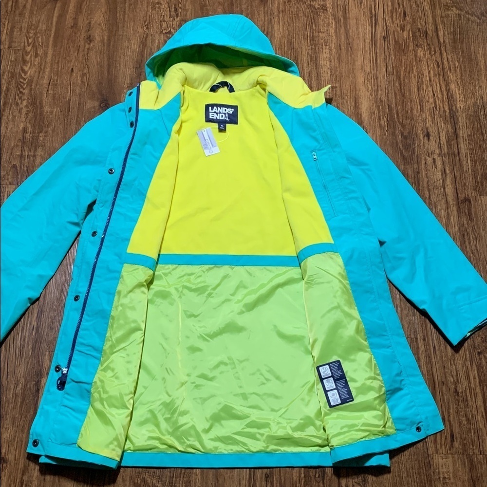 NWT Lands End Women’s Squall Weatherproof Jacket Hood Size XL - Picture 5 of 11